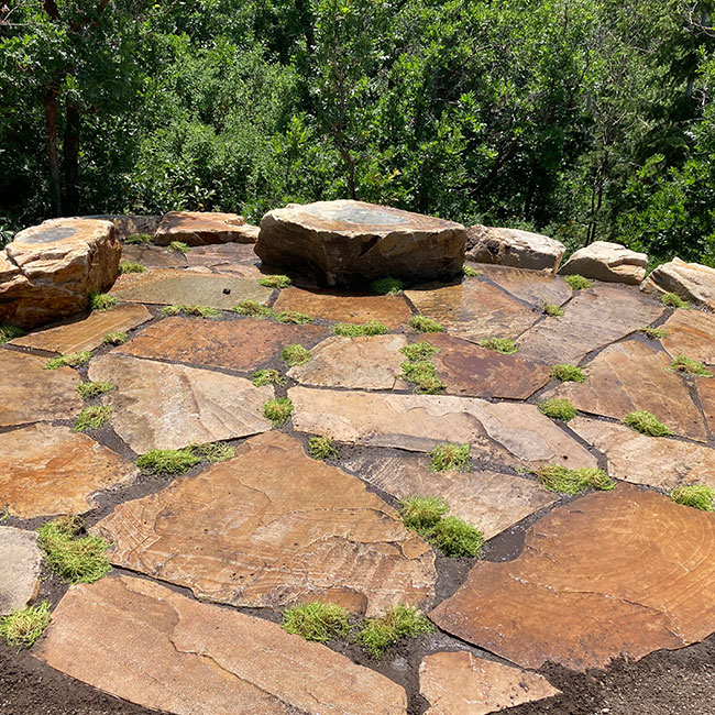 Flagstone Installation Woodcreek Landscape Services